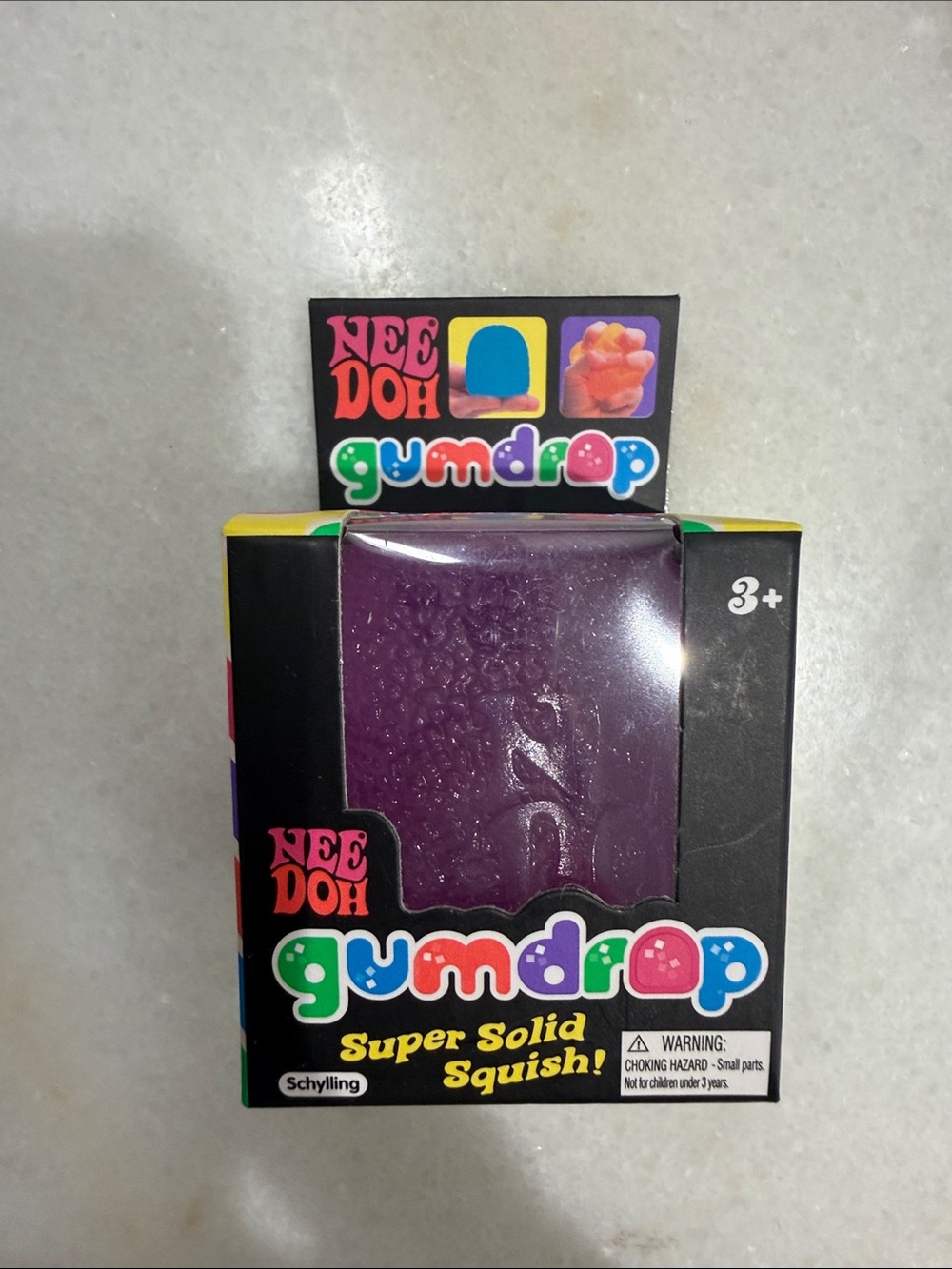 Nee Doh Gumdrop Super Solid Squish! - Purple